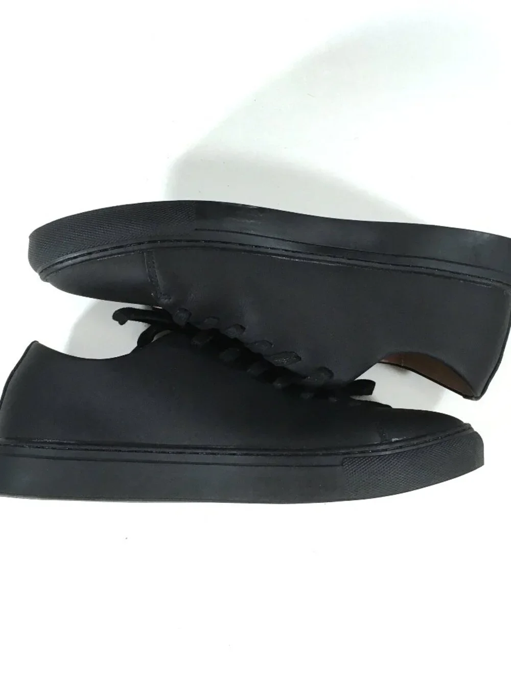 BYLT Premium Basics Lux Low Sneakers Mens Size 8.5 Black Leather